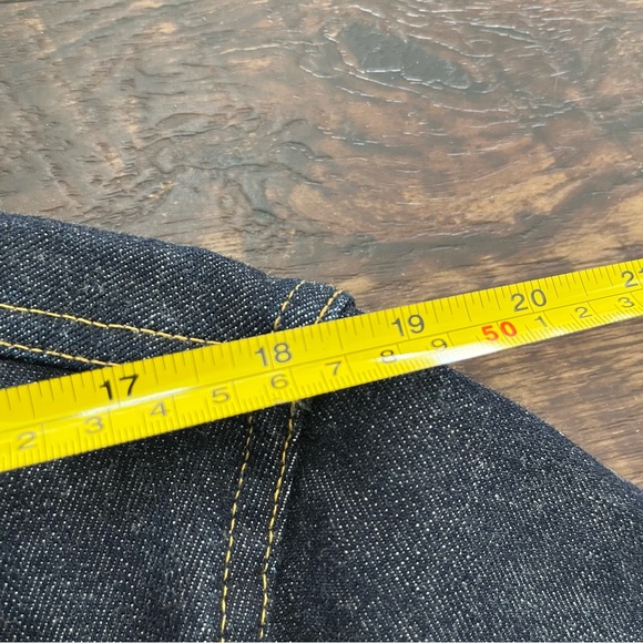 RRL Double RL Ralph Lauren dark indigo wash denim Jean trucker jacket Large USA - Picture 12 of 16